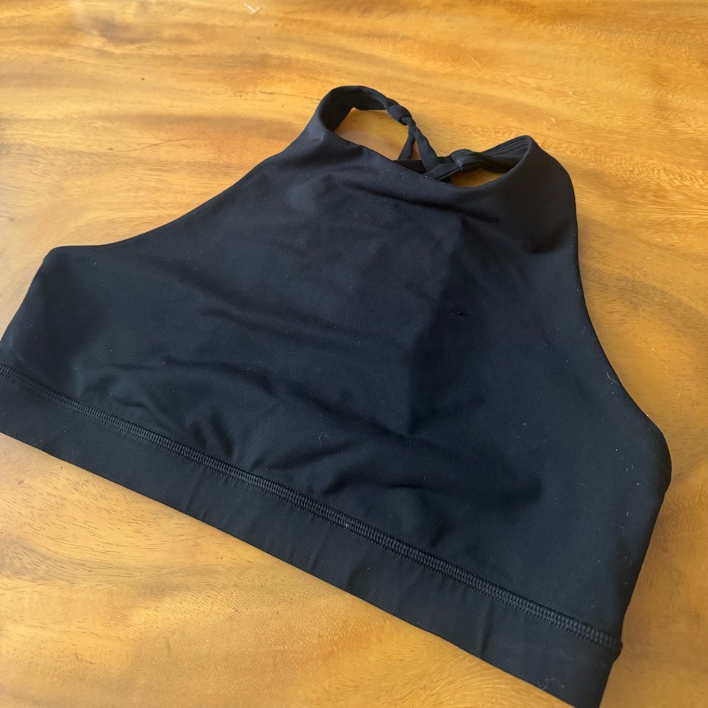 Lululemon Energy Longline Black High-Neck Sports Bra